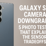 Galaxy S26 camera downgrade