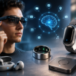 AI Wearables including smart glasses, AI rings, and wearable assistants in everyday life
