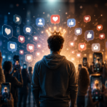 Digital Status represented through social media engagement, followers, likes, and online influence.