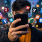 The Attention War showing social media apps competing for user attention