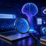 AI-powered search engine that evolves into an answer engine, with smart search, chatbot assistance and digital information retrieval.